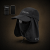 Focu5 black performance cap with face cover and neck flap