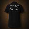 Focu5 black core polo shirt back logo