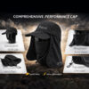 Focu5 performance cap standalone breathable front mesh removable neck flaps adjustable chin cord sun protector cap